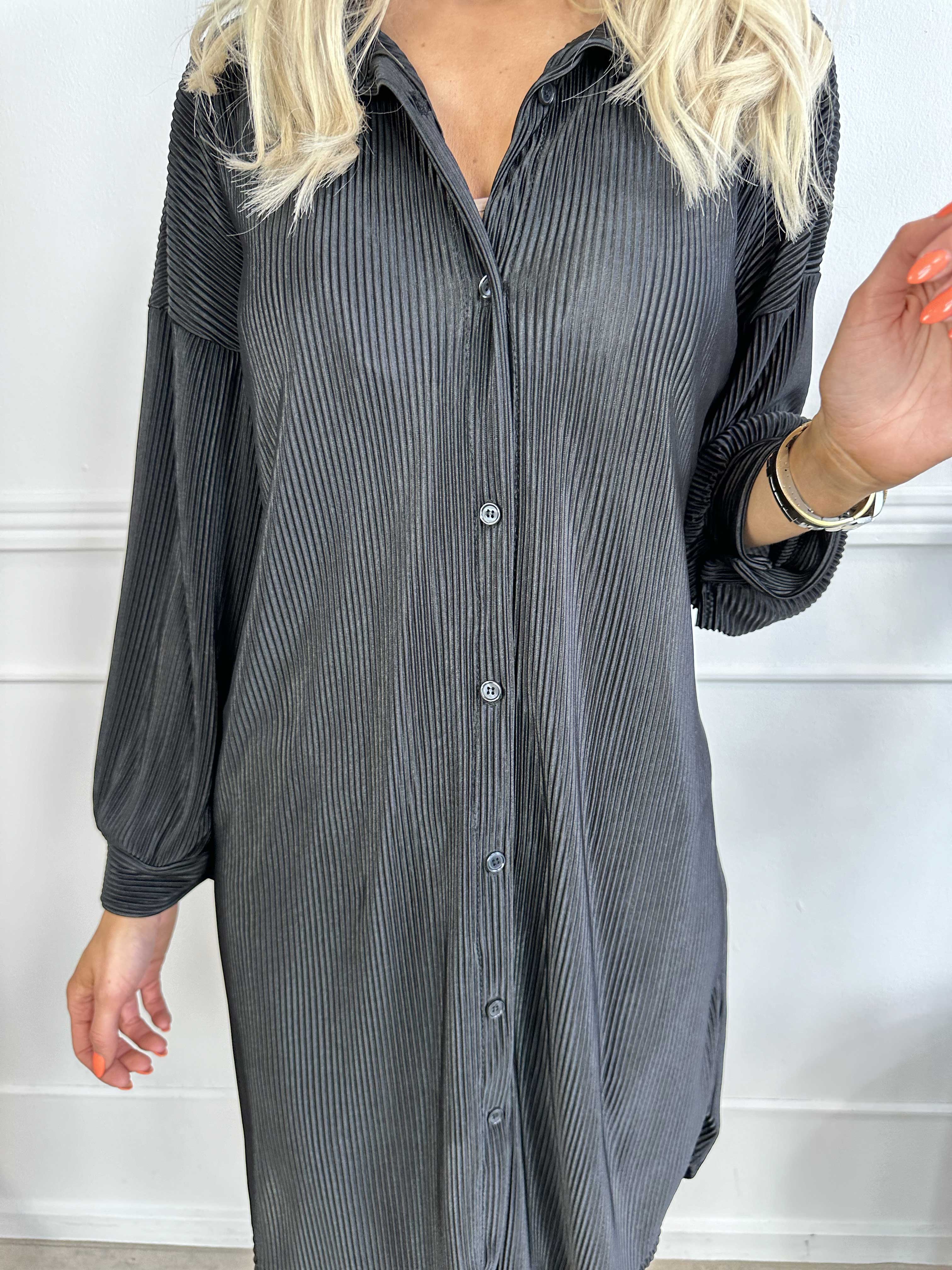 Bellatrix - Skjortekjole i rib